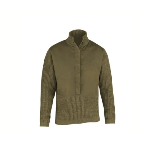 Pull homme col montant avec pression