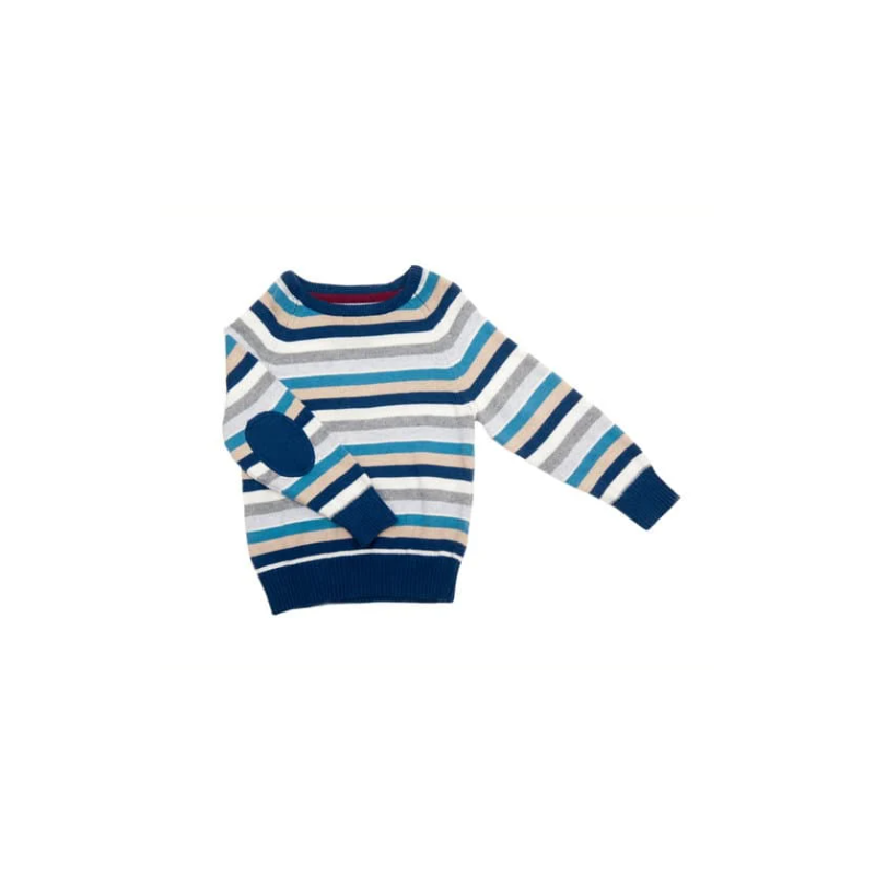 Pull enfant rayé multicolore - 8 ans