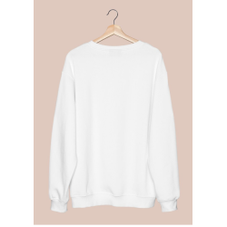 Pull blanc col droit